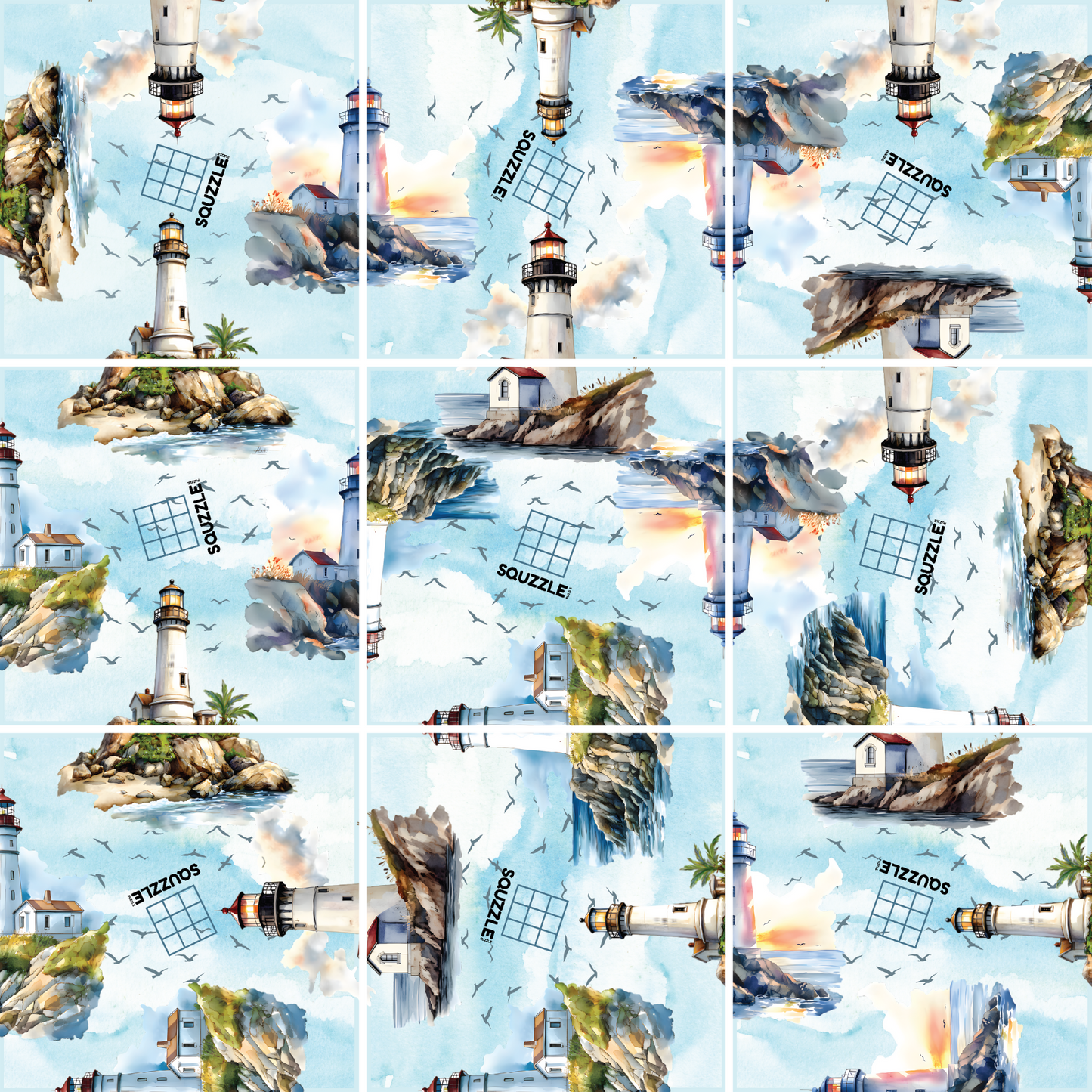 Lighthouses Squzzle Puzzle
