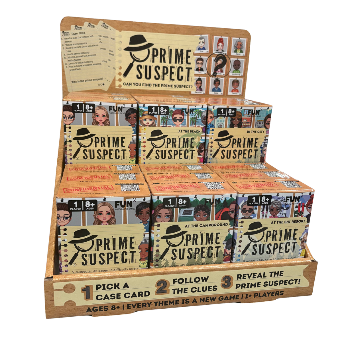 Prime Suspect Countertop Display