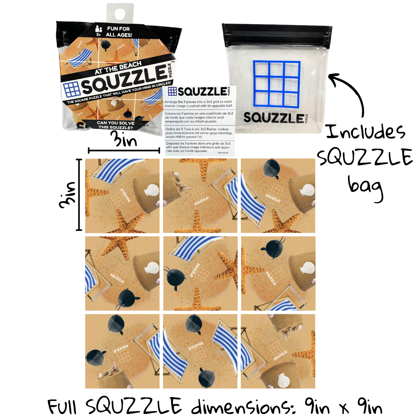 At the Beach Squzzle Puzzle