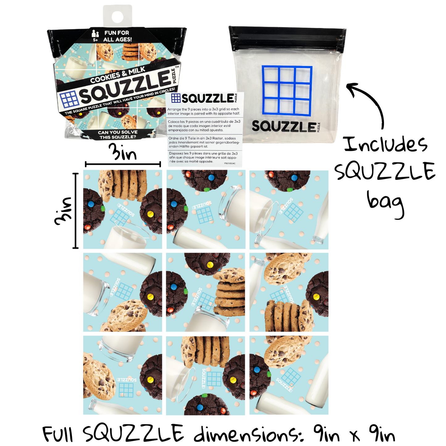 Cookies & Milk Squzzle Puzzle