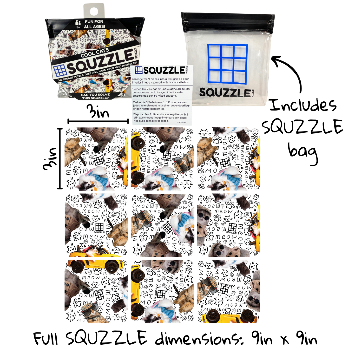 Cool Cats Squzzle Puzzle