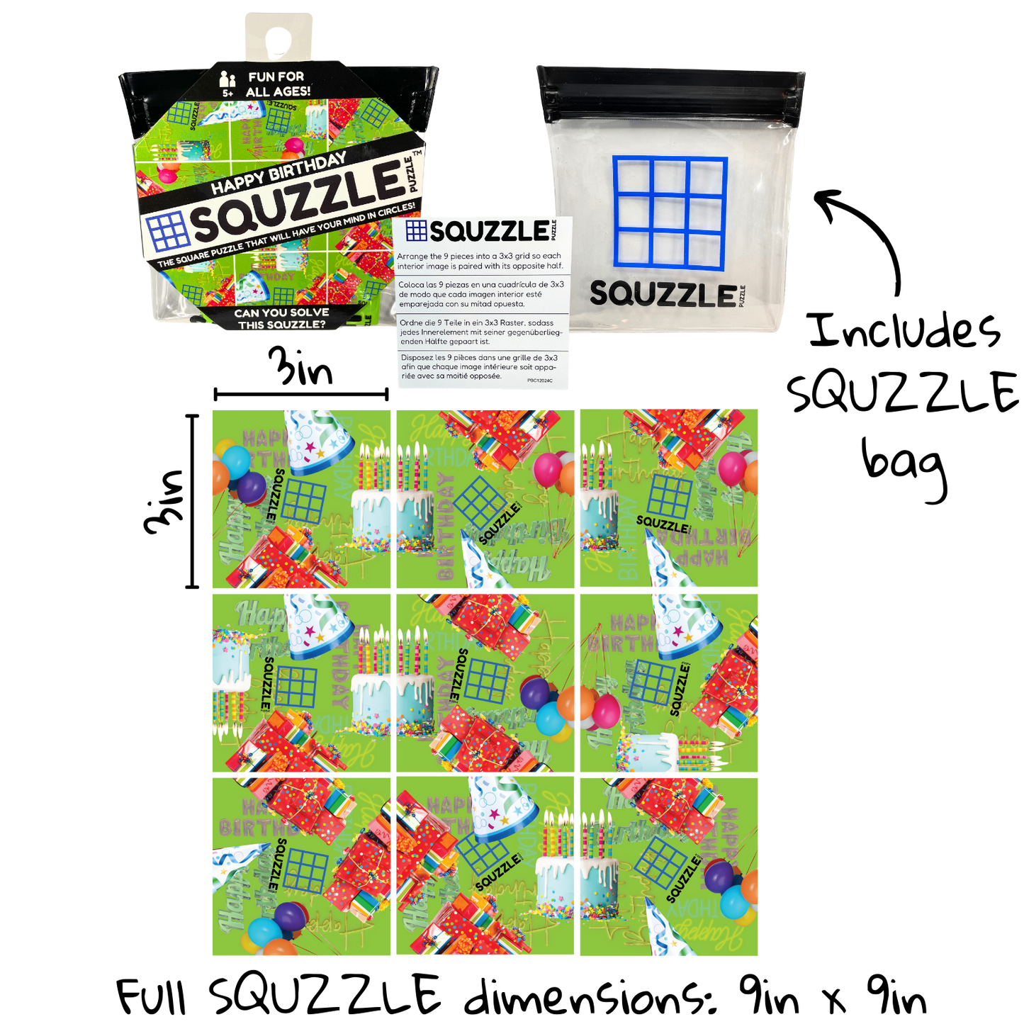 Happy Birthday Squzzle Puzzle