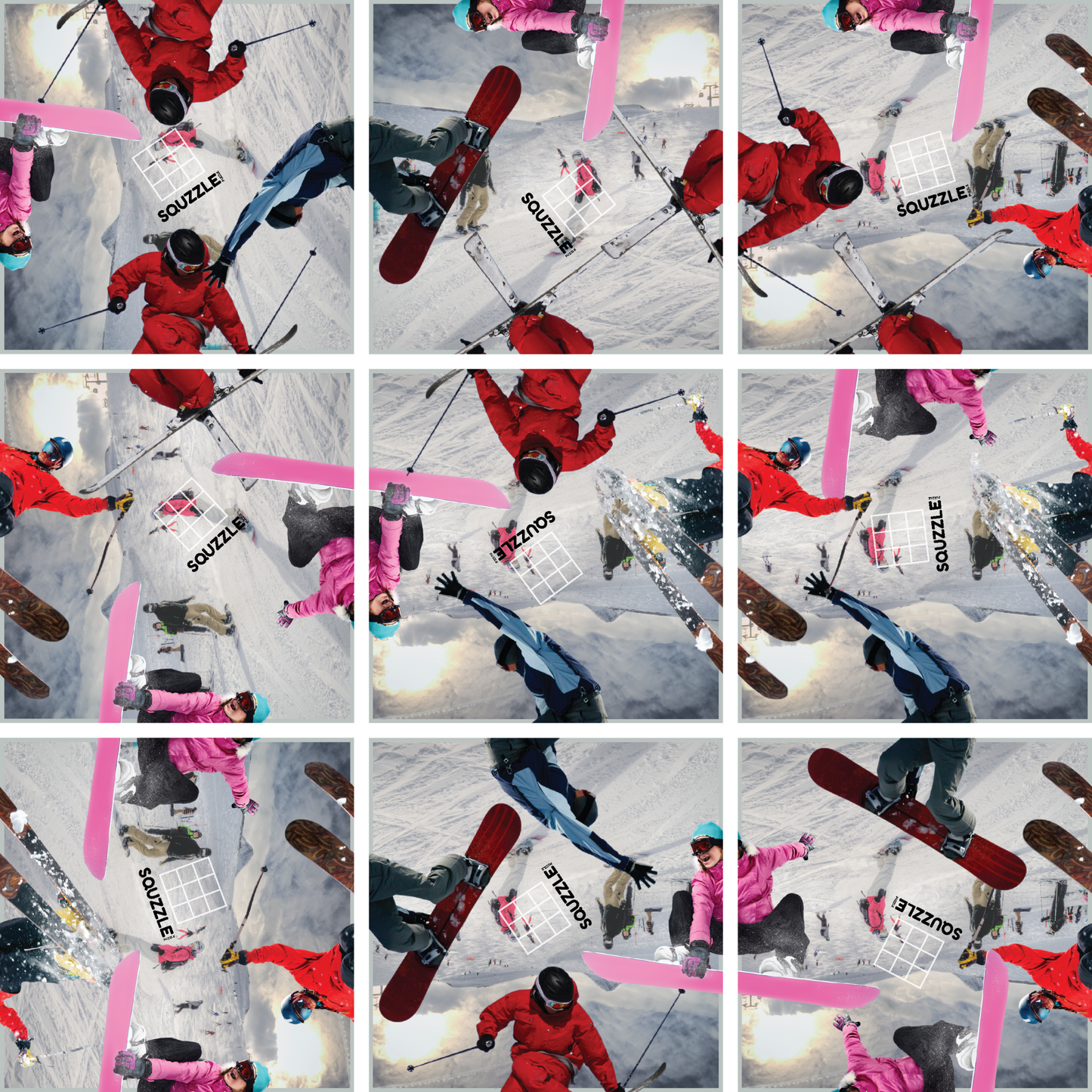 Hit the Slopes Squzzle Puzzle