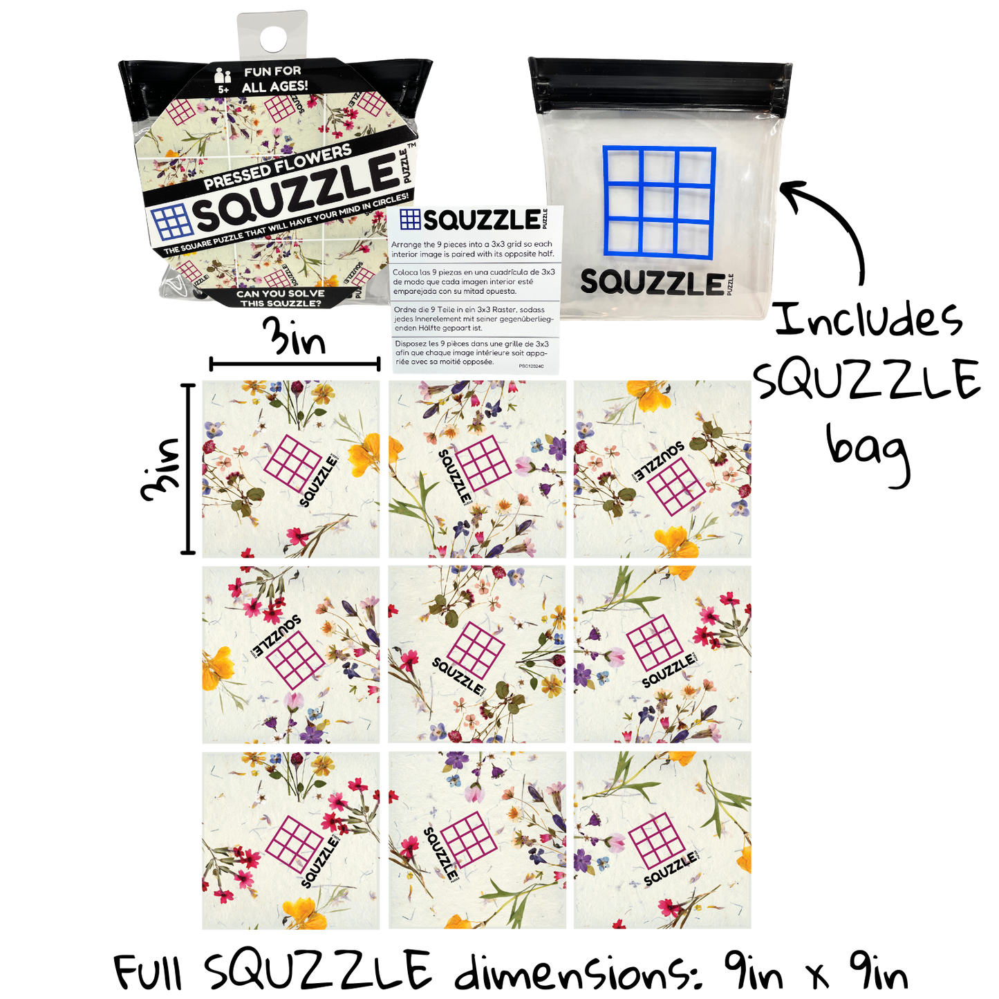 Pressed Flowers Squzzle Puzzle