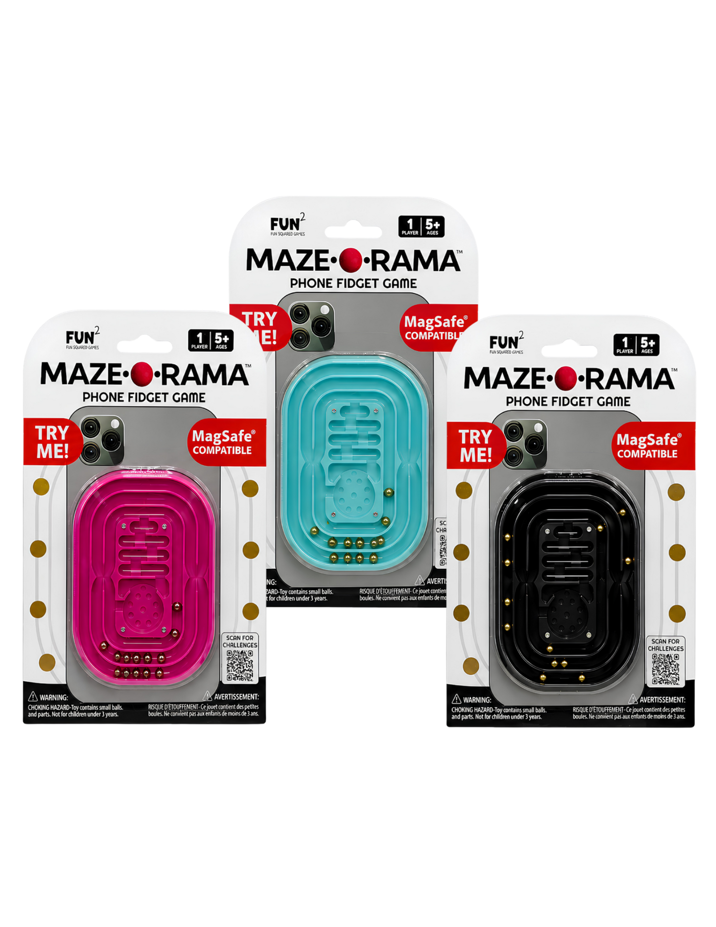 Maze-O-Rama Magnetized Phone Fidget Variety Pack