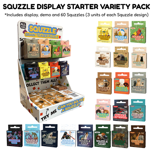SQUZZLE STARTER VARIETY PACK w/ DISPLAY
