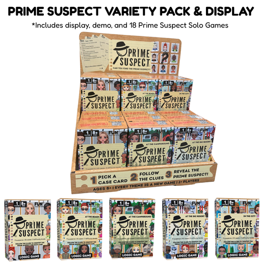 Prime Suspect 18-Piece Display w/ product offset deal (Variety Pack)
