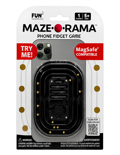 Maze-O-Rama Magnetized Phone Fidget Black