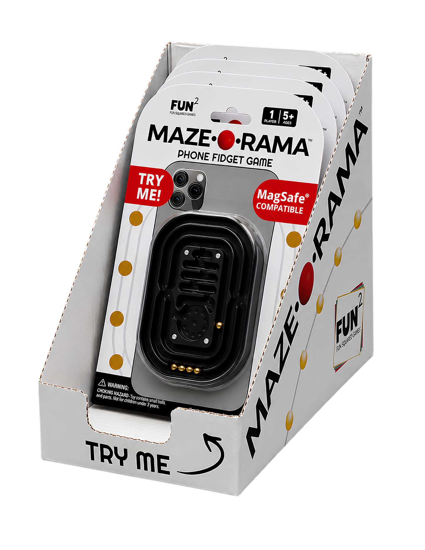 Maze-O-Rama Magnetized Phone Fidget Black