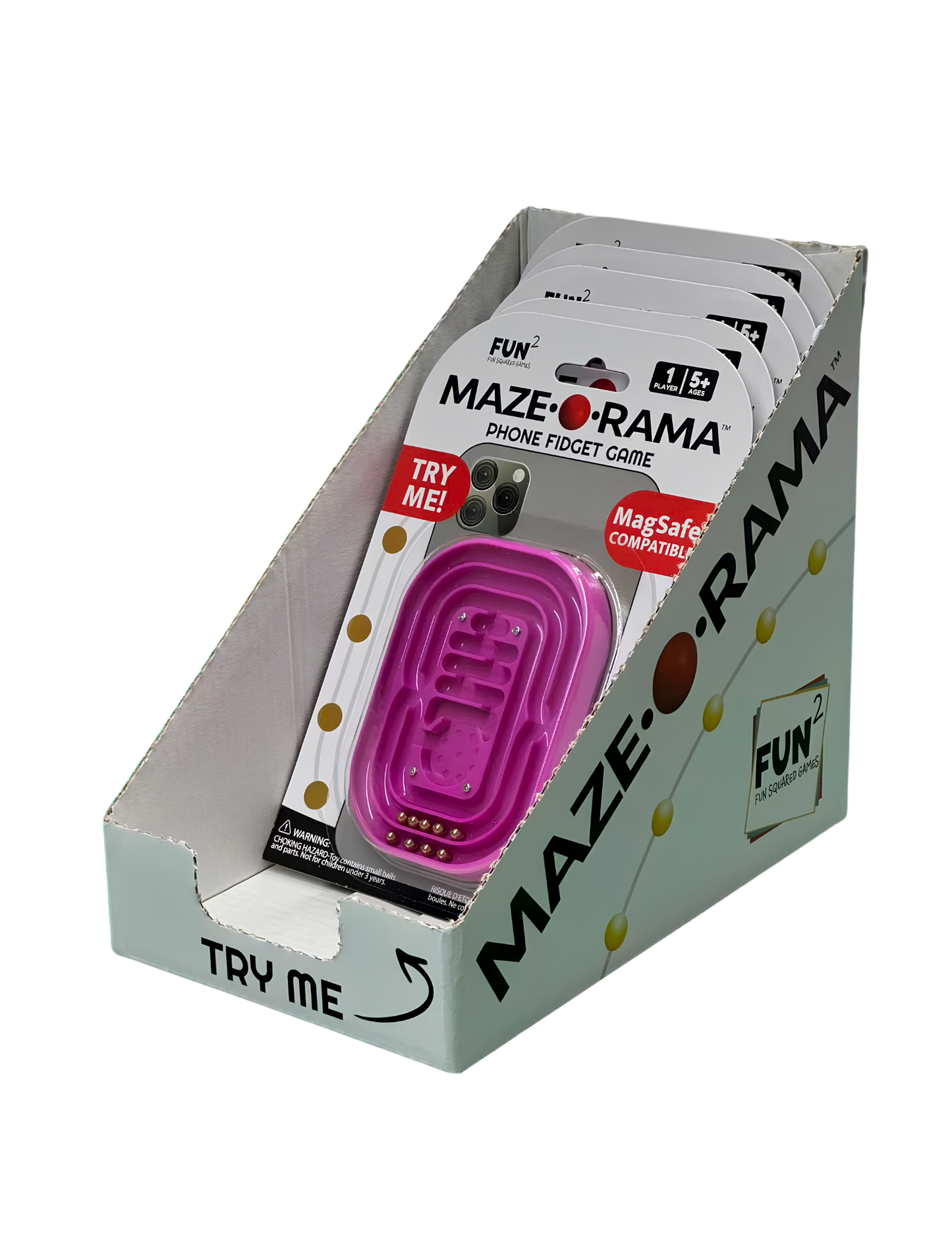 Maze-O-Rama Magnetized Phone Fidget Fuchsia