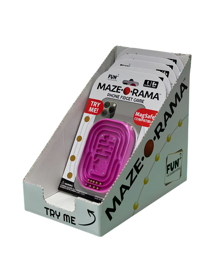Maze-O-Rama Magnetized Phone Fidget Fuchsia