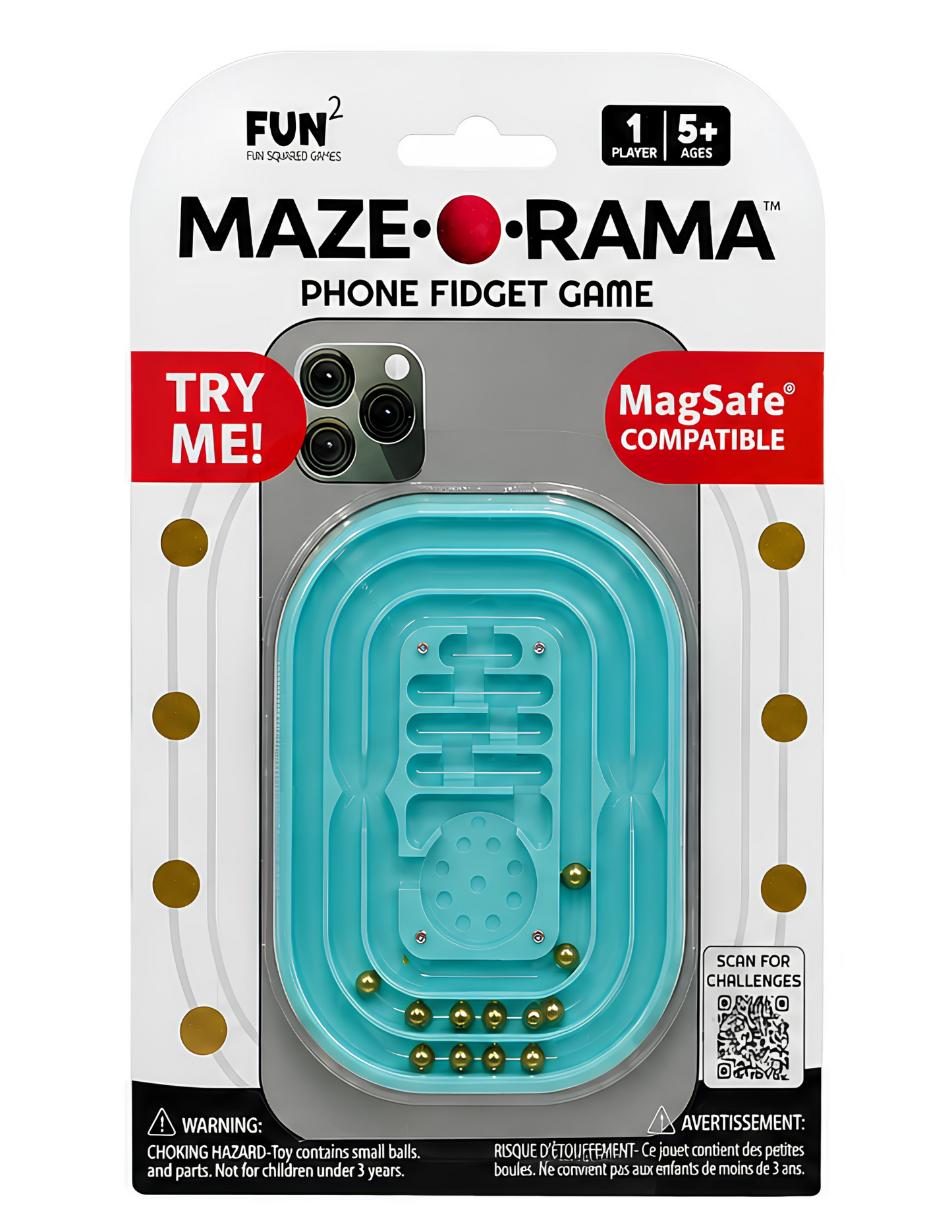 Maze-O-Rama Magnetized Phone Fidget Aqua