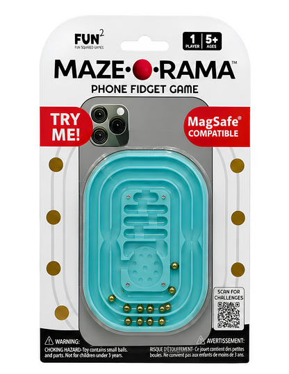 Maze-O-Rama Magnetized Phone Fidget Aqua