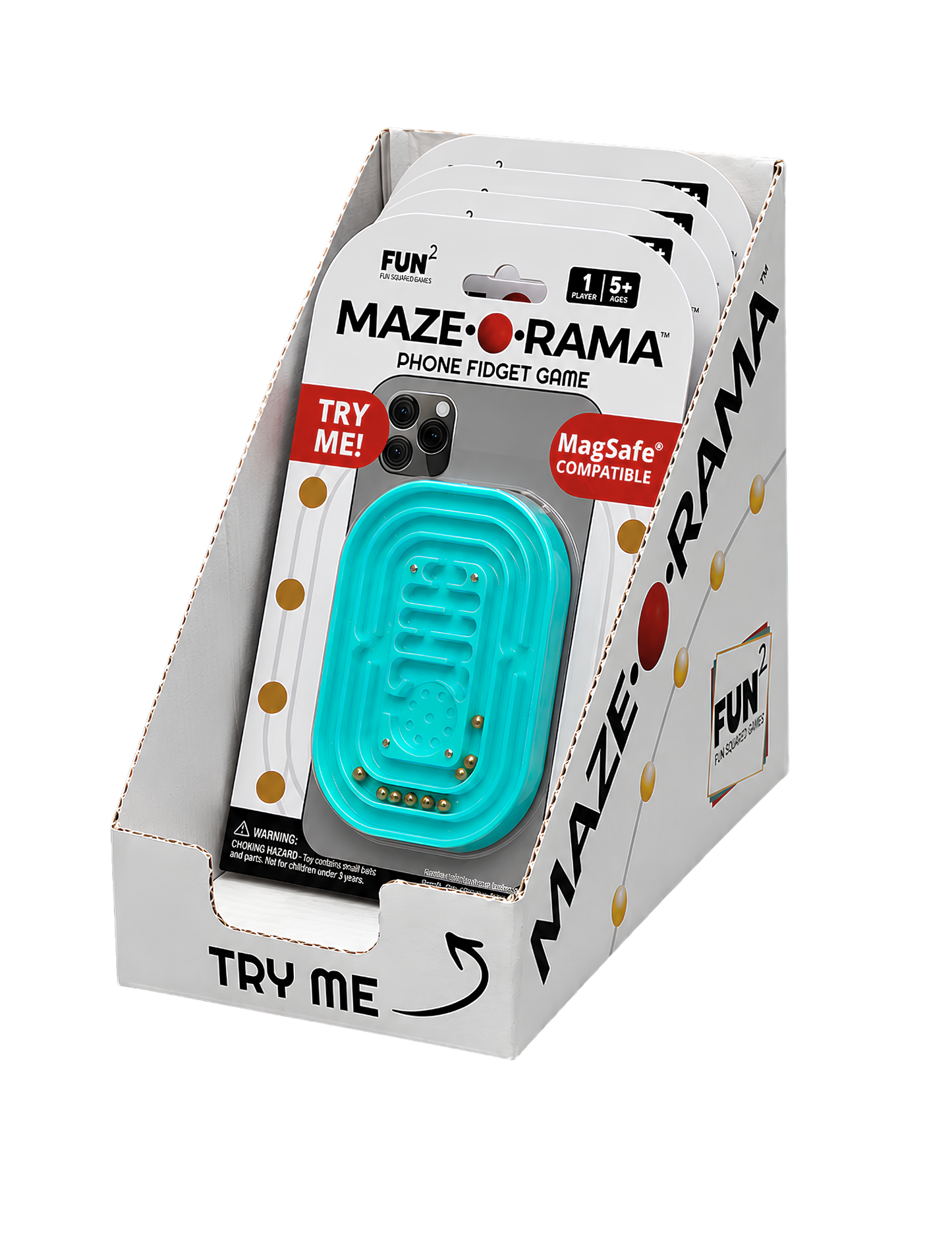 Maze-O-Rama Magnetized Phone Fidget Aqua