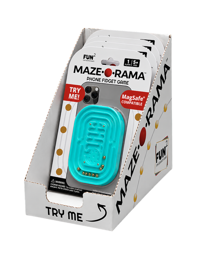Maze-O-Rama Magnetized Phone Fidget Aqua