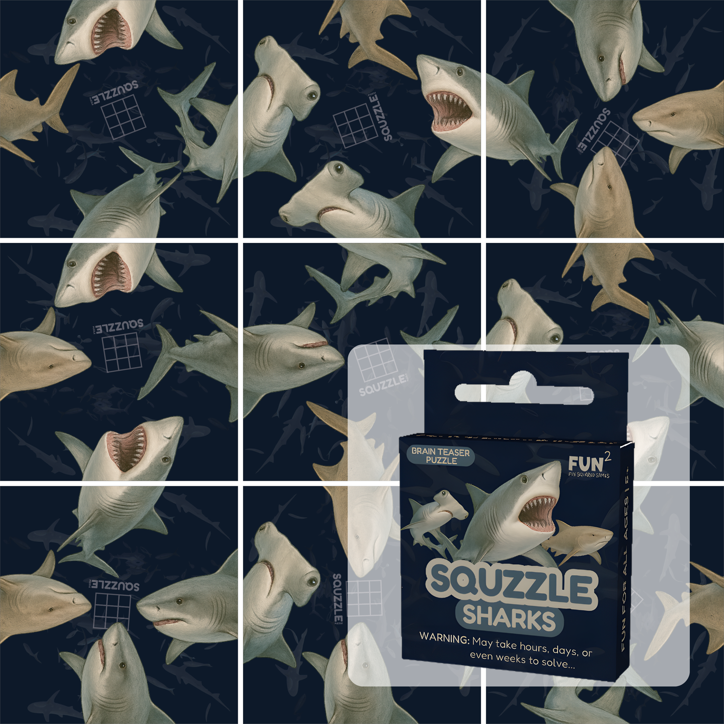Sharks Squzzle